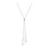 Simple Gold Silver Color Necklaces for Women Long Tassel Sweater Chains Pull Design Clavicle Necklace Jewelry