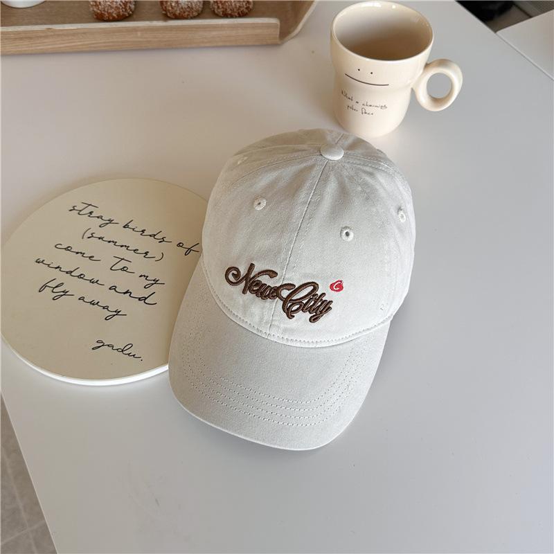 Baseball Cap Spring Summer Thin Comfortable Casual Fashion Versatile Letter Embroidered Hat Men'S And Women'S