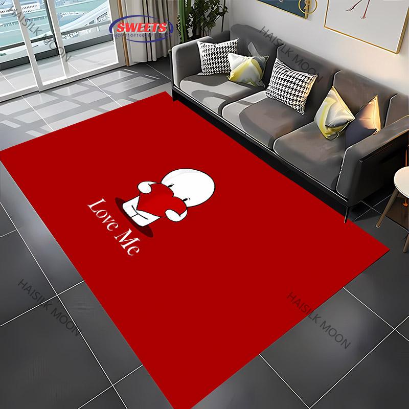 17 Styles Artistic Love Theme Printed Carpet Living Room Bedroom Sofa Office Large Area Decorative Mat Kids Play Rugs Warm Gift