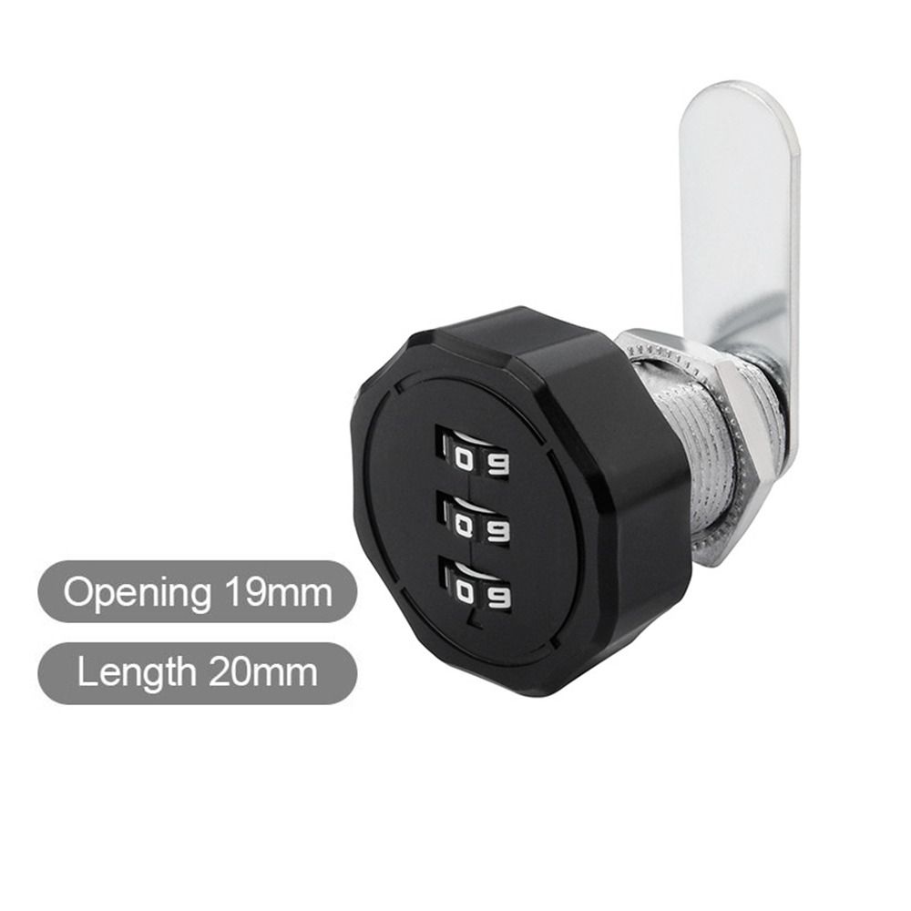Security Cabinet Mailbox Zinc Alloy Password Locker 3 Digital Code Combination Lock Cupboard Drawer