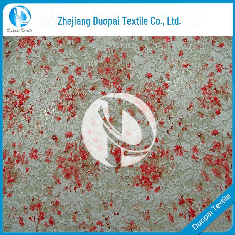 

Digital Mesh Camellia Lace Print Polyester Spandex Fabric - Popular Patterns цветочный