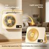 Ventilador de mesa portátil con clip recargable USB para escritorio y hogar