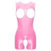 Sexy Damen-Body aus Lackleder mit Ausschnitten, Dessous, einteiliges Clubwear-Teddy-Kostüm