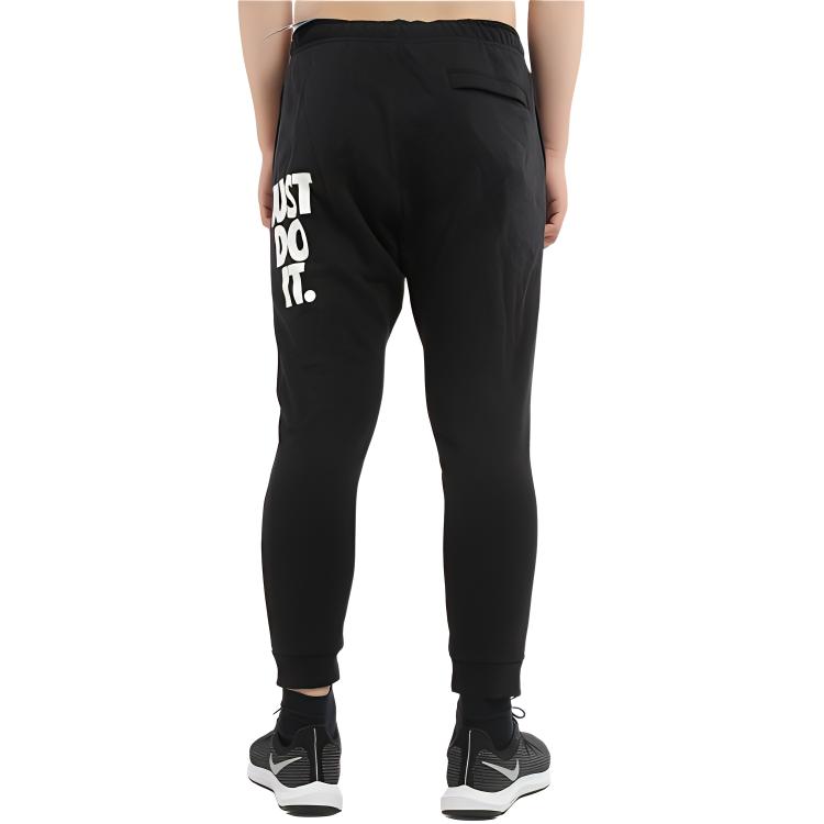 Nike Letter Fleece Lined Thermal Sweatpants Knitted Sweatpants Men's Black AT5266-010