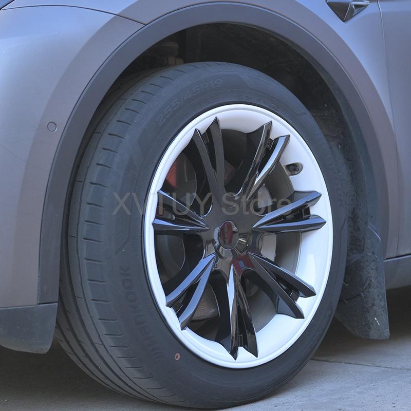 Hub Cap 4PCS New 19 Inch Performance Wheel Cap Full Rim protection Cover For Tesla Model Y Replacement Automobile Accessories