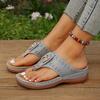 toe flip-flops sandals outside the beach casual thick sole wear-resistant explosion spot