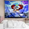 Transformers Print Tapestry, Backdrop, Easy Setup, Ideal for Bedroom, Office & Living Room, with Aesthetic Wall Hanging Decor.