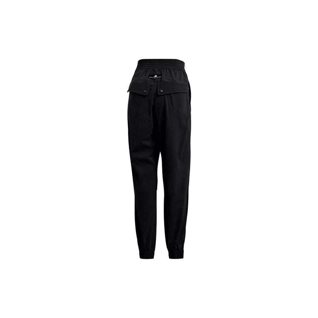 Adidas Solid Color Breathable Knitted Sports Pants Women Bottoms Black FS7574