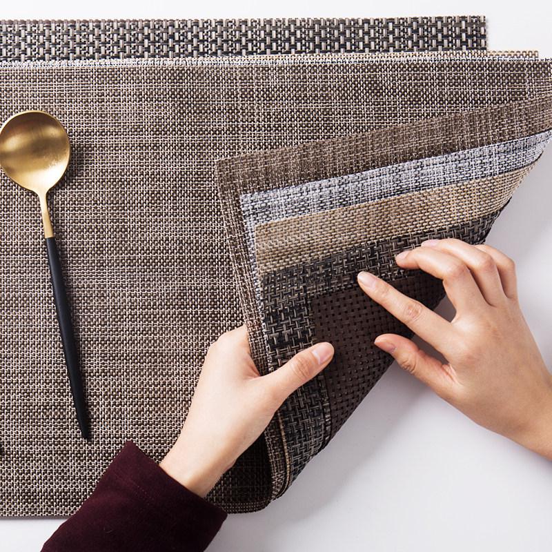 Nordic Japanese Woven Waterproof Heat-Insulating Dining Mat