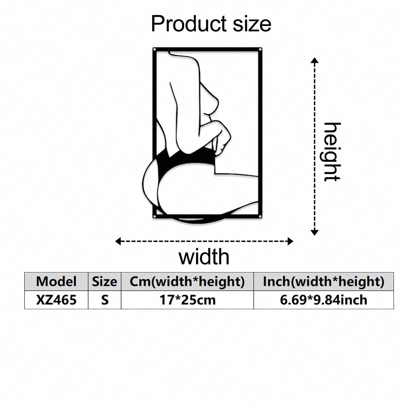 Современное металлическое настенное искусство Женский линейный рисунок Декор для дома Абстрактное Современное TY7178-03