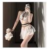 Xianyi Erotic Underwear Sexy Breast Pajamas Pure Desire Wind Flirting Uniform Temptation Small Chest See-through Outfit Free 618