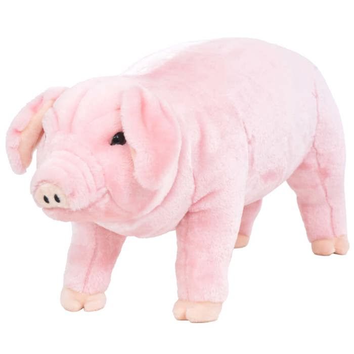 Plush Toy - vidaXL - Pink Pig XXL - 71 X 33 Cm - For Children from 3 Years Old - Soft and Cuddly