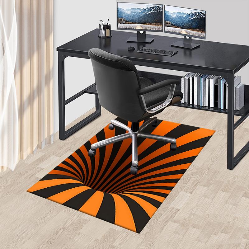 1PC Stripes Circle Extra Large Non Slip Floor carpet, Office, family, Studio   Large Area Rug Indoor Rugs, Bold Statement Piece