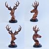 Luxurious Deer Ornament - Decorative Resin Craft for Office, Living Room, or TV Cabinet.