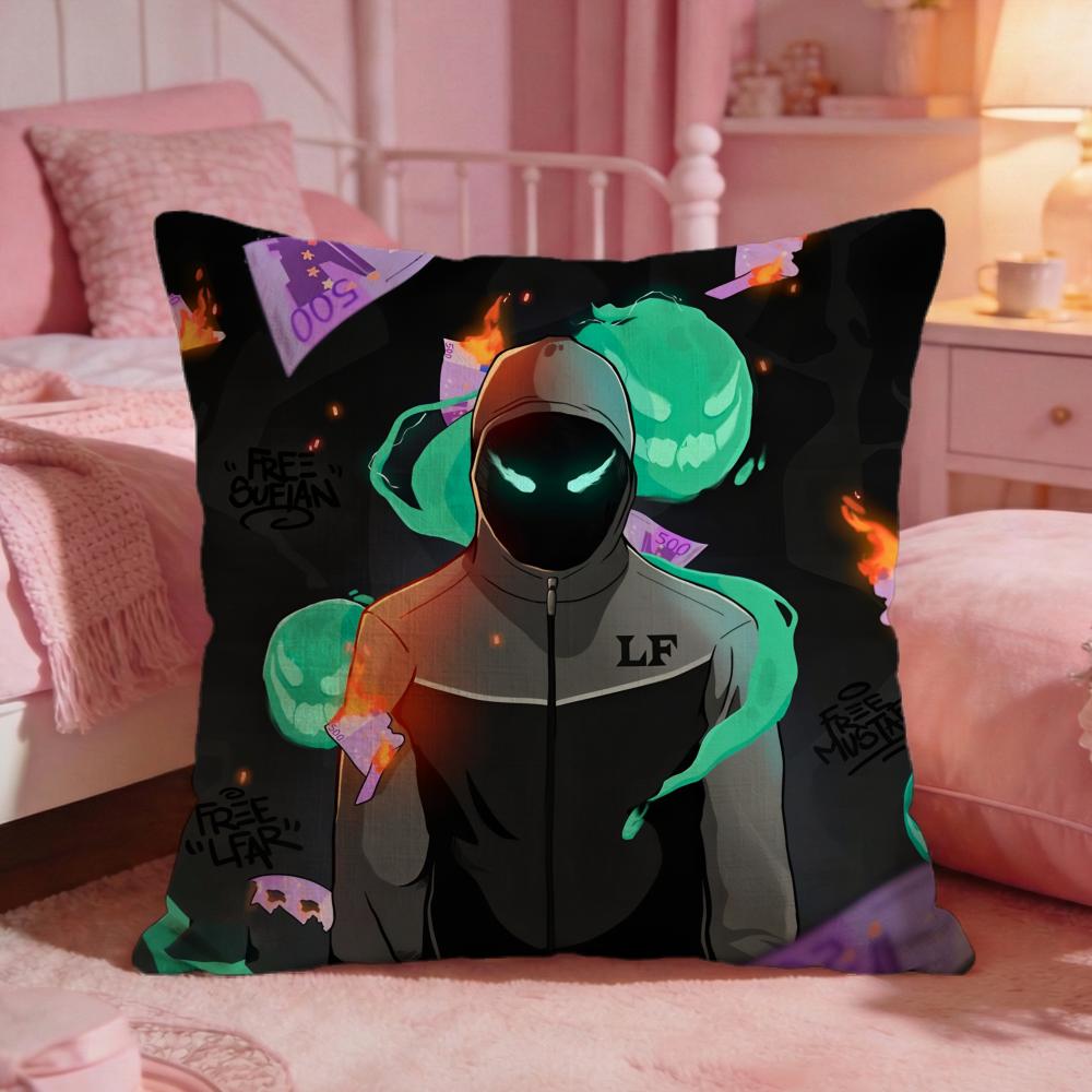 BBeny JJr Rapper Cushion Cover Premium Comfort Reversible Pillow Cove Two In One Design For Any Room Car Interior