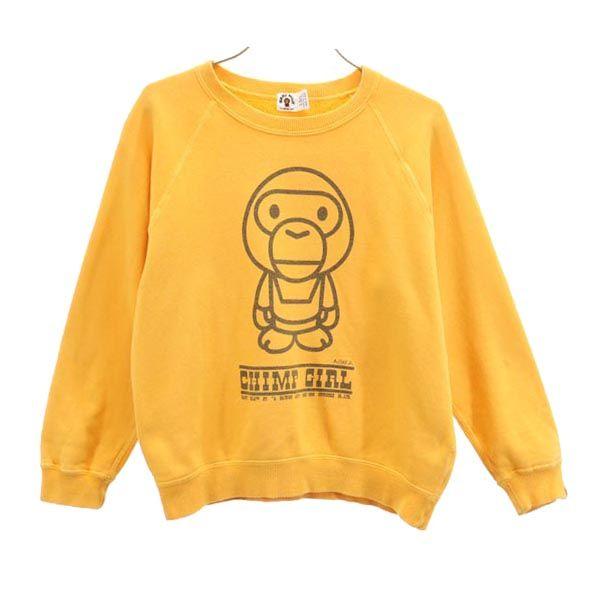 

BABY MILO made in Japan Print Long sleeve sweat A BATHING APE sweatshirt Kid s Used