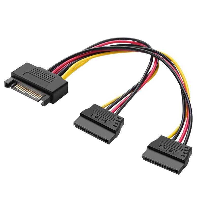 1PC Power Cord Computer Motherboard Socket 6p To Dual 8p Male/Female 1/2 Sata Power Supply Y Splitter Cable Sata Extension Cable