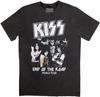 Kiss End of The Road World Tour Grau Steingewaschenes T-Shirt