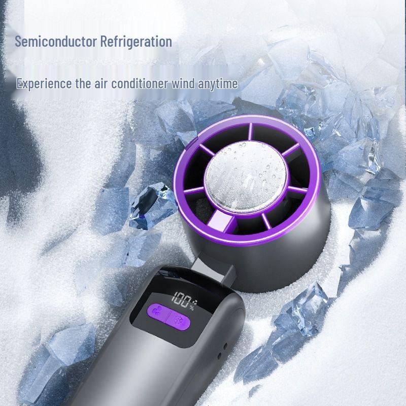 Portable Silent Handheld Fan with Semiconductor Cooling