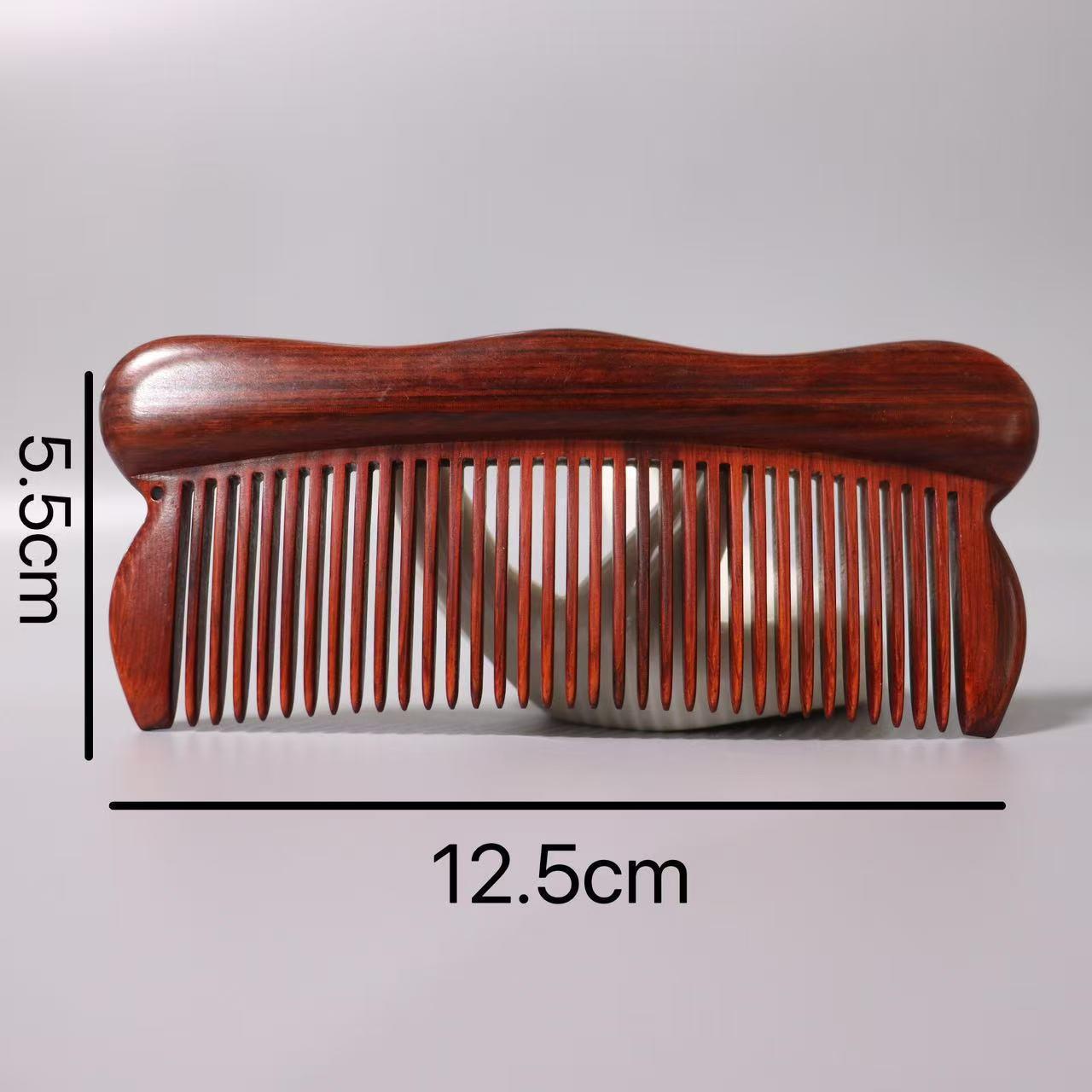 

Rosewood Fine-Tooth Sandalwood Comb – Traditional Mortise and Tenon Craftsmanship for Hair Care, Small Size, Ideal Gift.