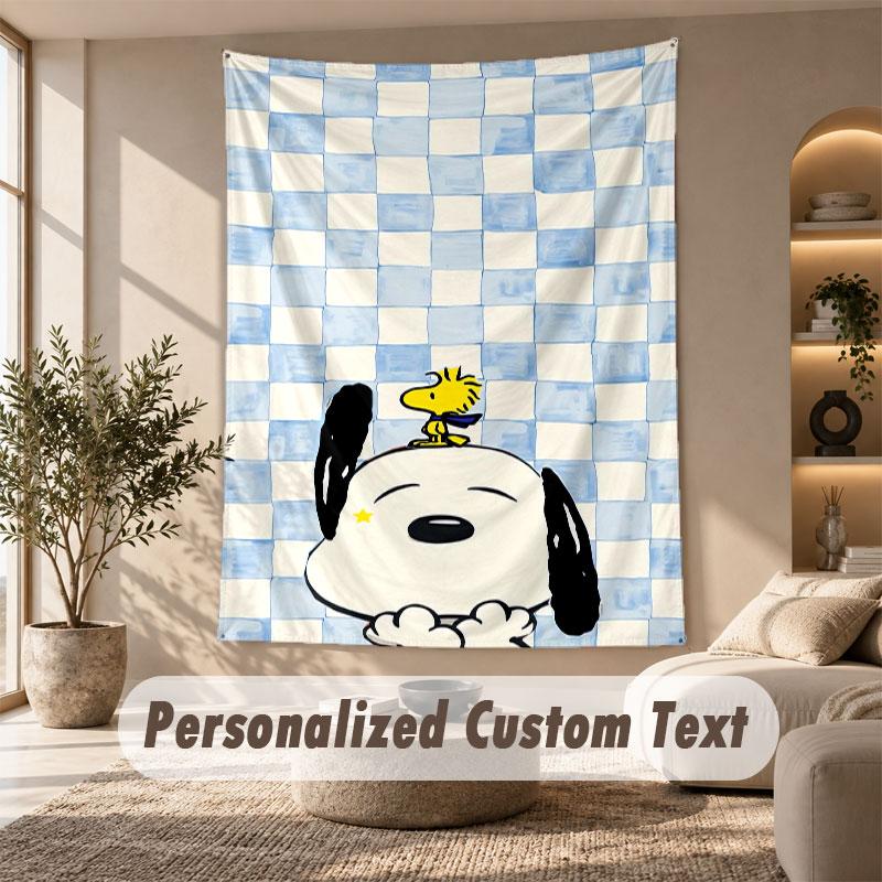Wall Hanging Tapestry Art Cloth Bedroom Room Background DecorSnoopy Peanuts