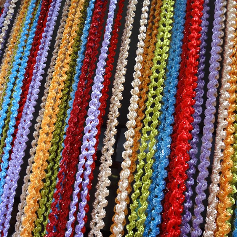 Cortina de Borlas Multicolor: Cortina de Puerta Engrosada para Decoración de Sala de Estar, Boda o Habitación Infantil