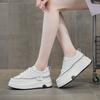9978 leather white shoes women's spring new thick-soled comfortable non-slip versatile sports cowhide casual board shoes