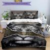 3pcs Tiger Face Artwork Duvet Cover Set, Soft Comfortable Duvet Cover,Guest Room (1*Duvet Cover + 2*Pillowcase, Without Core) yy251104178