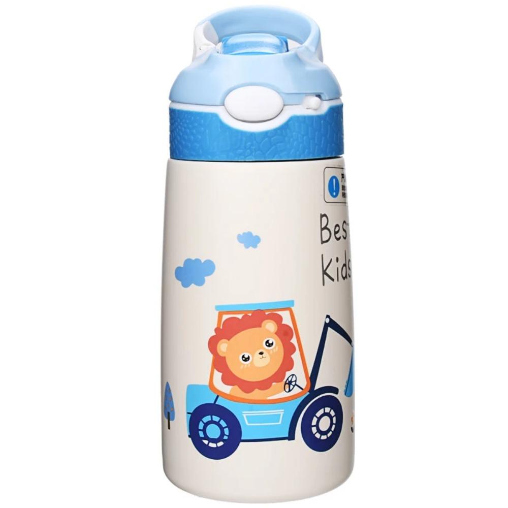 400ML Children Thermos Water Bottle Kids Thermos Mug Baby Duck Billed Straw 316 Stainless Steel Vacuum Flasks Tumbler Thermo Cup