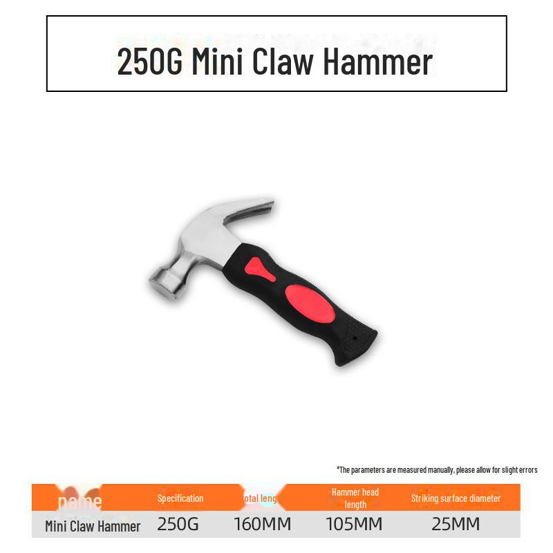 Green Forest Shockproof Fiberglass Claw Hammer - Heavy-Duty, Shock-Absorbing Universal Striking Tool.