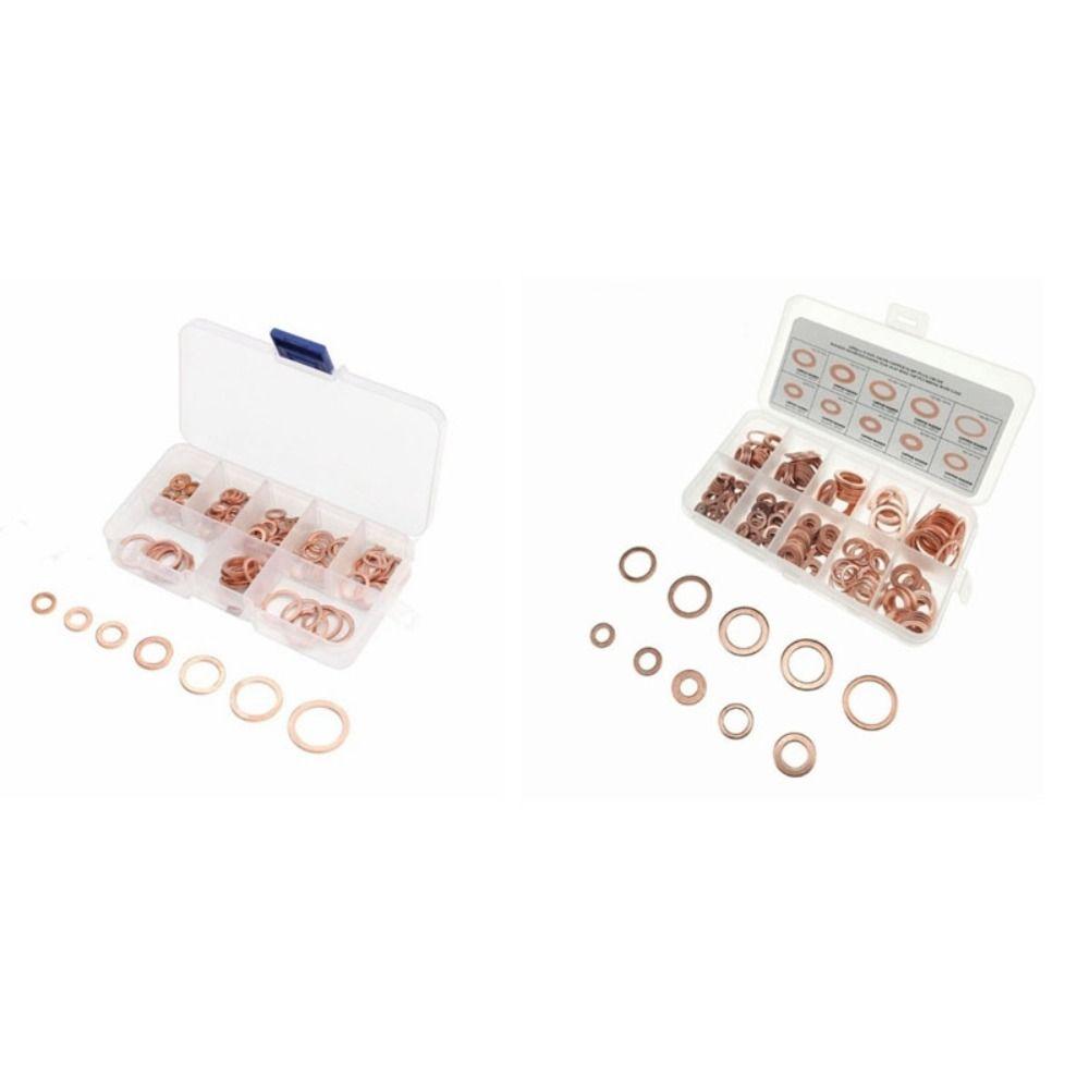 M5/M6/M8/M10/M12/M14 Copper Washer Flat Ring Seal Ring Tool Sealing Gasket  Auto Accessories