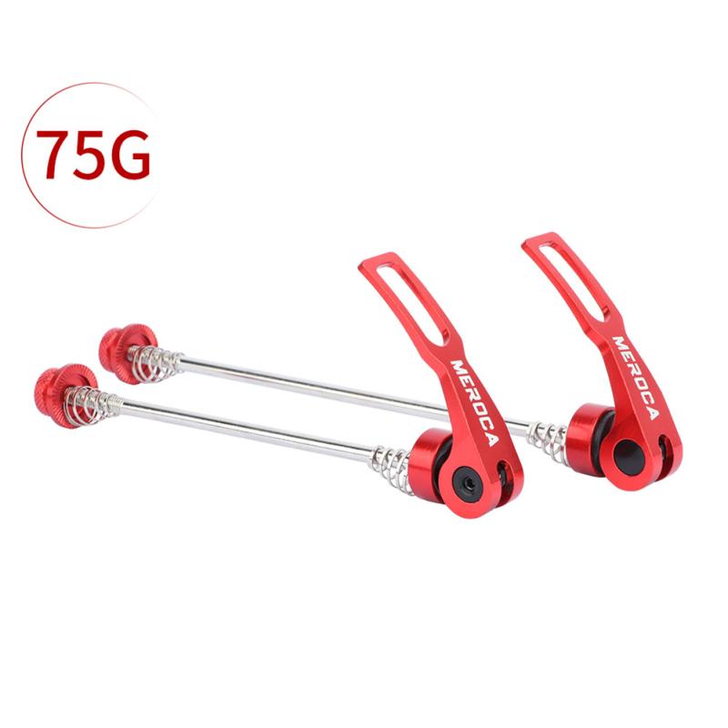 1 Pair Aluminum Alloy Mountain Bike Quick Release Lever Front 100mm Rear 135mm Hub Axle Disc
