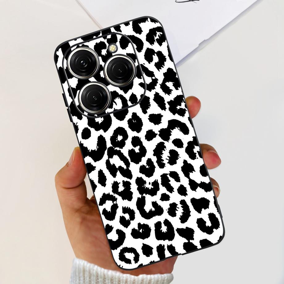 For Tecno Spark 20 Pro Case Liquid Silione Soft TPU Matte Cover Phone Mask On Spark20 20Pro 4G Luxury Pattern Cat Flower Cartoon