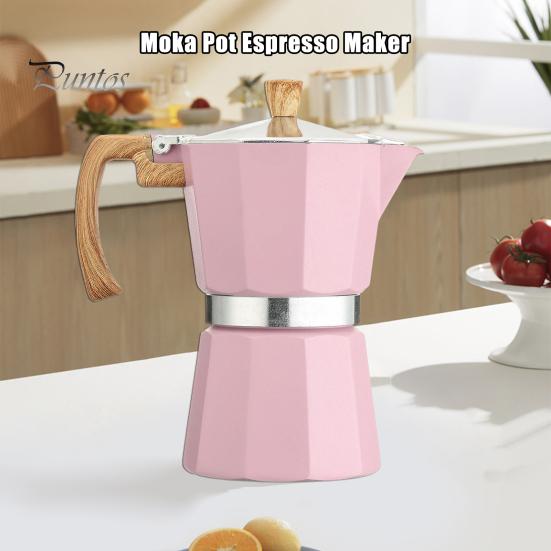 Moka konvička Espresso kávovar Snadné čištění Varná deska Kávovar Hliník Italský design Kubánský kávovar pro bohatou chuť