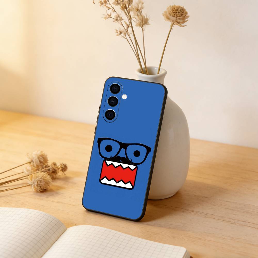 

Супер милый чехол Domo-kun для телефона, черный силикон, мягкий, для Samsung Galaxy A73, A72, A71, A70, A53, A52, A51 Samsung a32 4g
