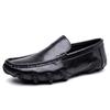 2026 New Designer Cow Leather Shoes for Men Solid Color Fashion Casual Shoes Male Light Antiskid Spring Autumn Loafers Man