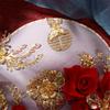 Chinese Wedding Decoration Prop Wedding Decorative For Bride Gold Red Bridesmaid Decor Craft Photography Ornaments Fan Bouquet