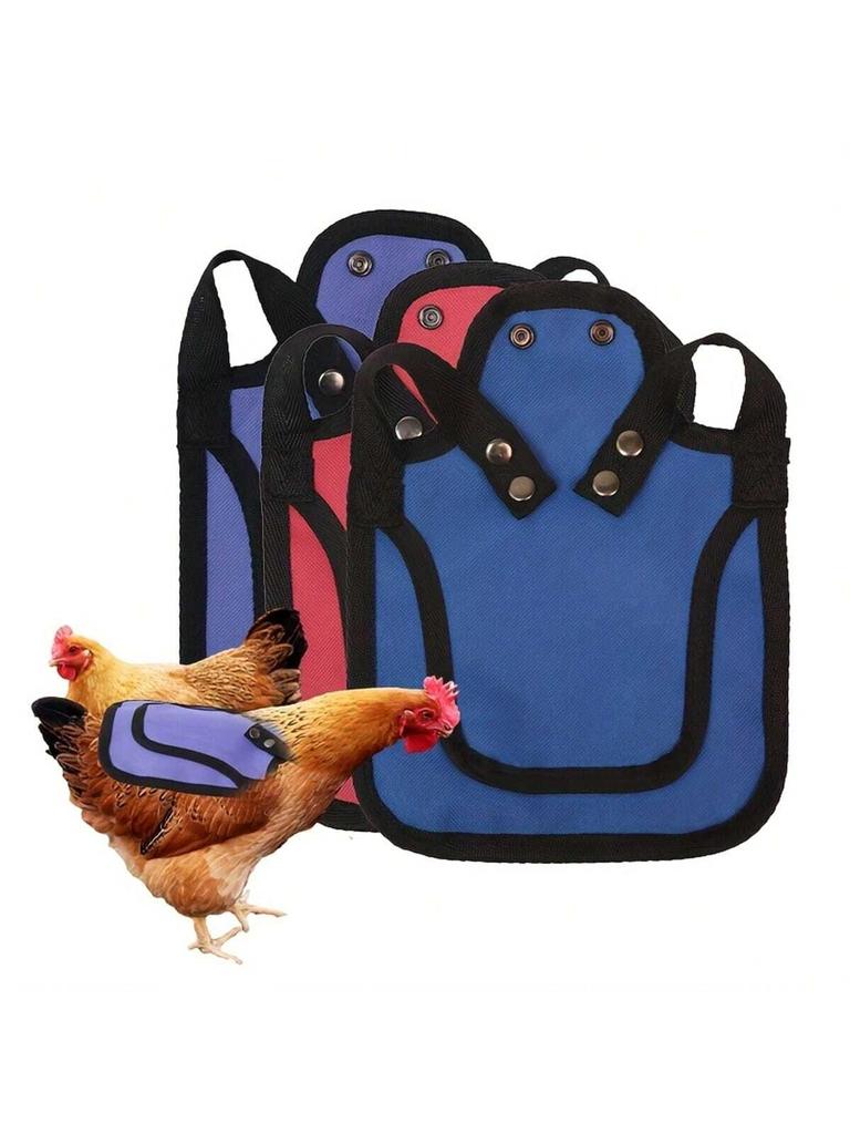 1PCS Adjustable Chicken Back Feather Wing Protector Vest Outdoor Cold Resistance Rooster Hen Chicken Saddle Back Support