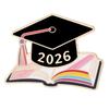 Elegant Book And Cap Design Alloy Brooch Corsage Pin For 2026 Graduates Commemorating Special Parties