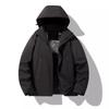 2025 New Cotton-padded Jacket Graphene Jacket Men's Casual Jacket Men's Trend Brand Removable Hat Waterproof and Windproof