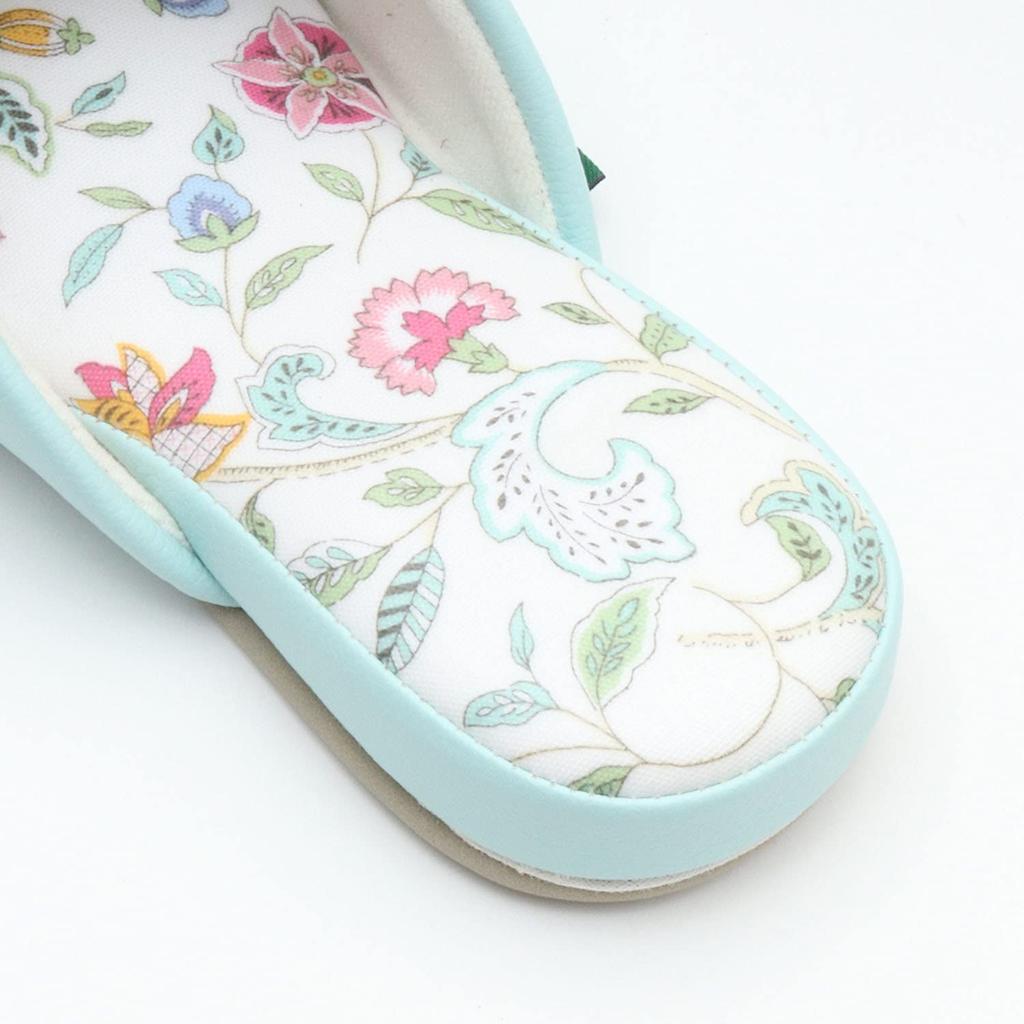 Kapcie Minton powlekane kwiatami Haddon Hall (Zielony)