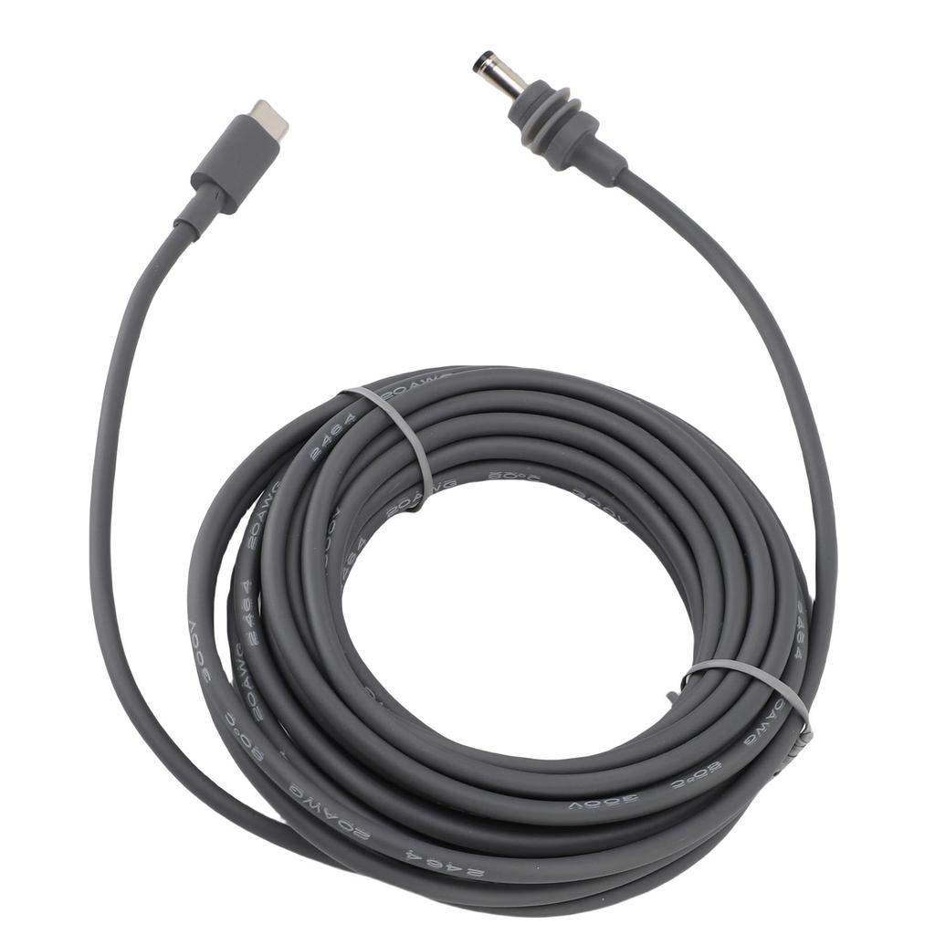 Satellite Type C To DC Power Cable 18AWG Cord IP68 Rating Supports PD Protocol for Indoor Outdoor