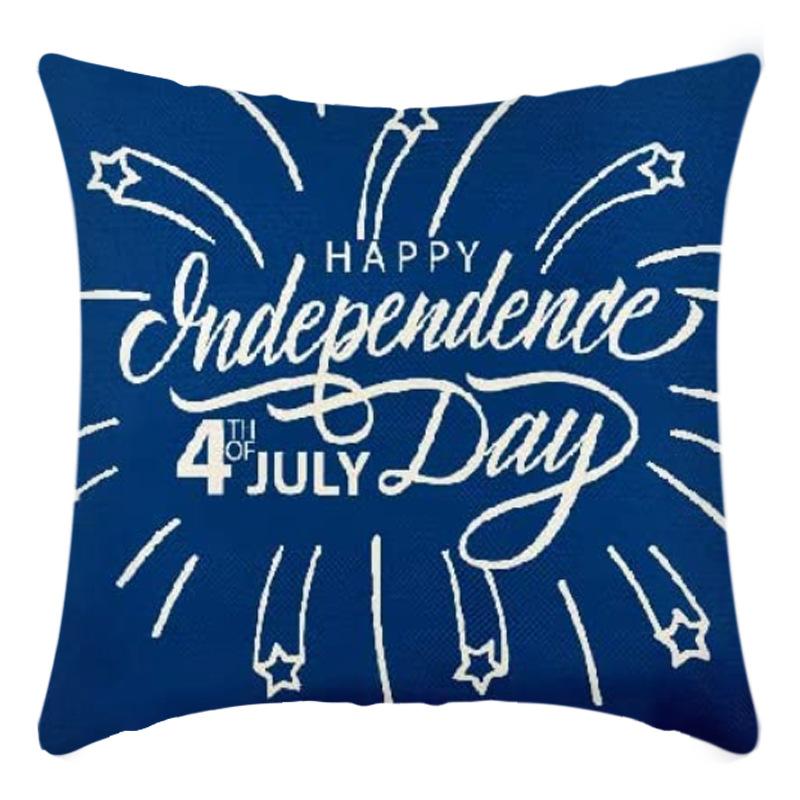 Independence Day Pillow Case Flag Print Home Living Room Bedside Decoration Pillow Cushion Pillow Case