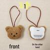 Korean-Style Cute Bear Doll Bag Pendant & Children's Name Tag Keychain