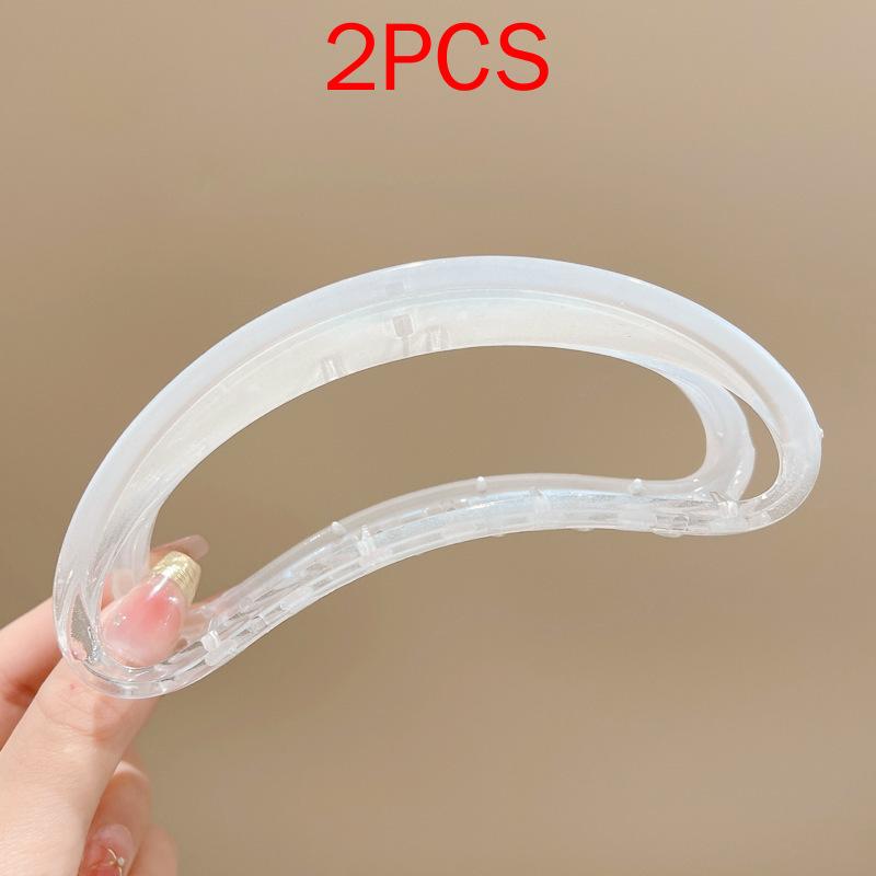 (87 Styles) 2pcs/ Set New Large Jelly Color Hair Clip Acrylic Hair Claw Shark Clamp For Women Girls Fashion Summer Updo Headwear Hair Accessories