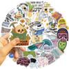 50 Cartoon Sarcastic Sarcastic Doodle Stickers Guitar Notebook Suitcase DIY Waterproof