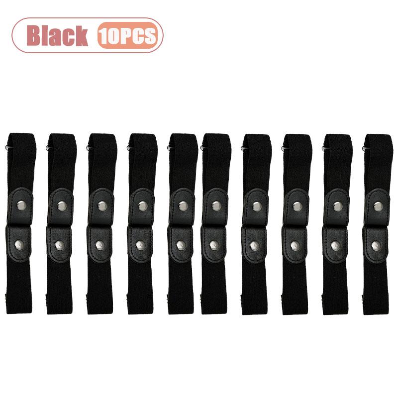 1-10PCS Buckle Free Comfortable Elastic Belt for Women Men Buckle Less No Bulge No Hassle Invisible Belts Stretch Waistband