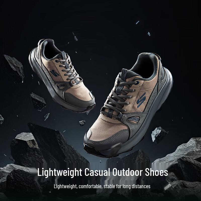 Skechers Men s Outdoor Grip Water-Resistant Hiking  Casual Shoes US 9