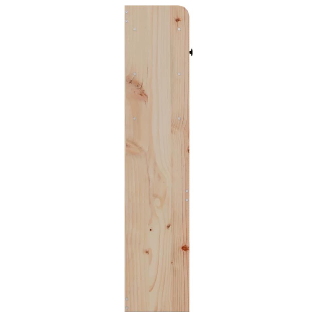 Headboard with Storage Space 135 Cm Solid Pine Wood