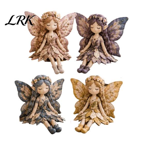 Elf Fairy Sewing Project Patchwork DIY Kit, Flower Fairies Make 4 Seasonal Craft Dolls, Beginner-Friendly for Home Decor Handmade Gift Idea